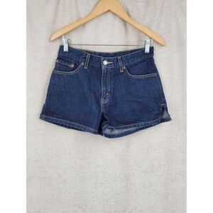 Levi's Vintage Y2K Dark Blue Jean Denim Shorts Booty